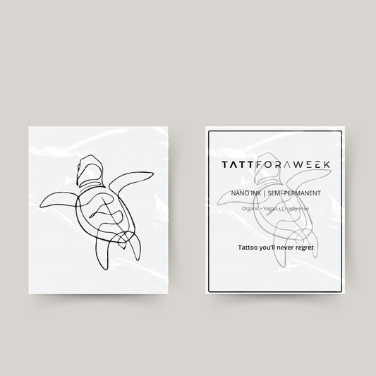 Tijdelijke tattoo schildpad