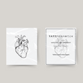 Temporary tattoo organic heart