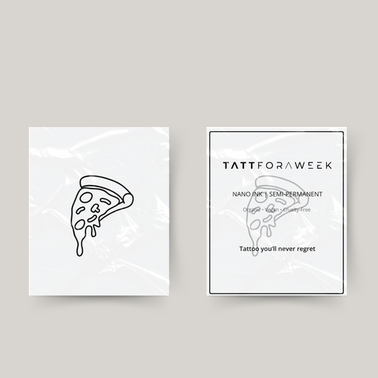 Temporary tattoo pizza