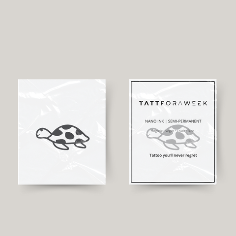 Temporary tattoo little turtle