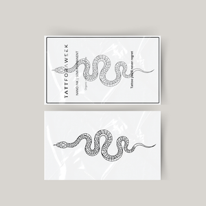 Temporary tattoo large snake