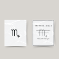 Temporary tattoo zodiac sign Scorpio