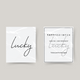 Temporary tattoo lucky
