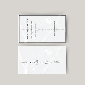 Temporary tattoo unalome II