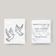 Temporary tattoo flying birds