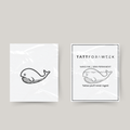 Temporary whale tattoo