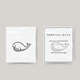 Temporary whale tattoo