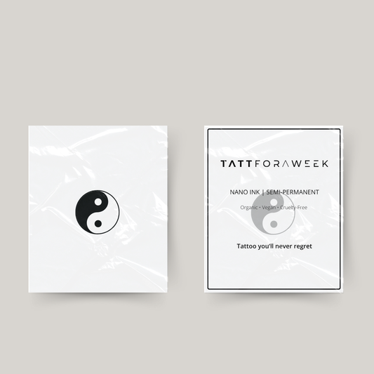 Temporary tattoo yin & yang