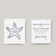 Temporary tattoo starfish