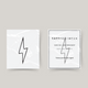 Temporary tattoo lightning bolt