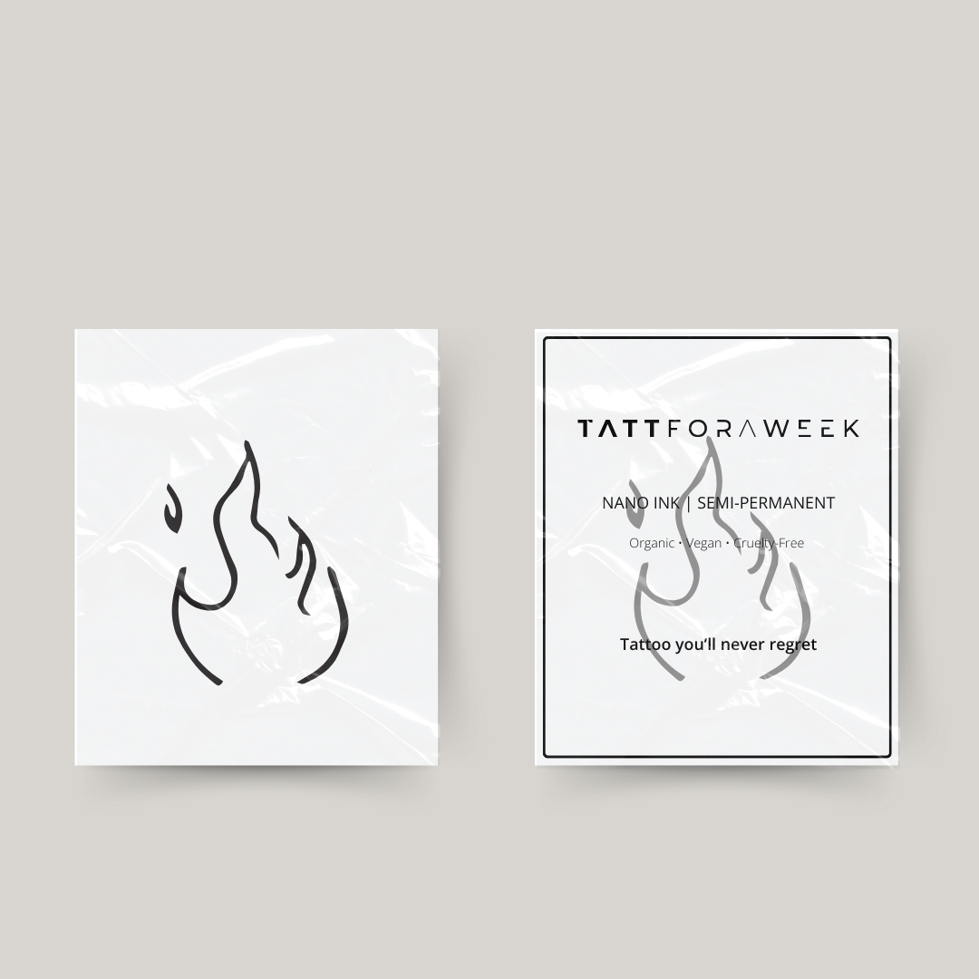 Temporary tattoo fire