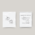 Temporary tattoo cherries with hearts