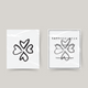 Temporary tattoo four hearts